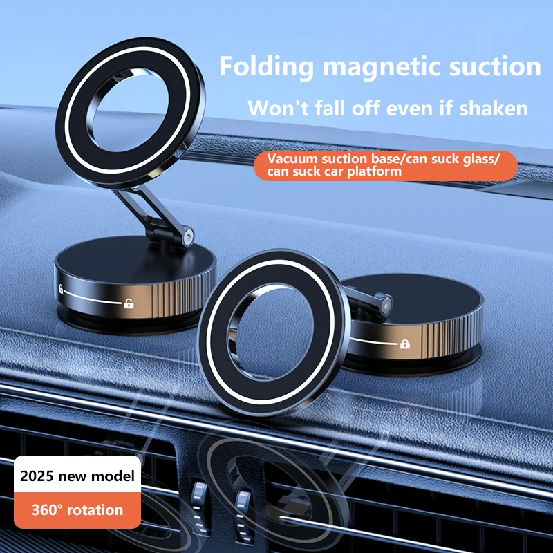 Xiaomi Super Strong Magnetic Phone Holder Foldable 360° Adjustable Vacuum Car Mount For Car Desk Bathroom Phone Holder