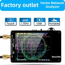 HDMB 2.8INCH Vector Network Analyzer MF HF VHF UHF Black Measuring S Parameters,with RF Demo kit