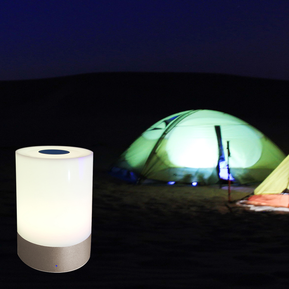 MANBUY LED Cilinder Dimbare Atmoshere Touch Senor Controle Lezen Camping Lantaarns Valentine Romantische Sfeer Kleurverloop