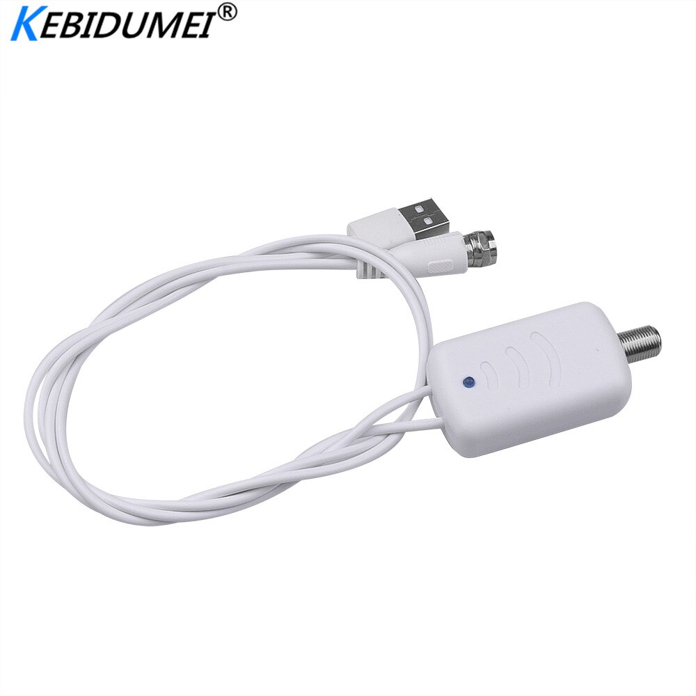 Kebidumei amplificador de sinal de tv, fácil instalação, hd digital, para cabo de tv fox, antena hd canal 25db, amplificador de sinal de tv