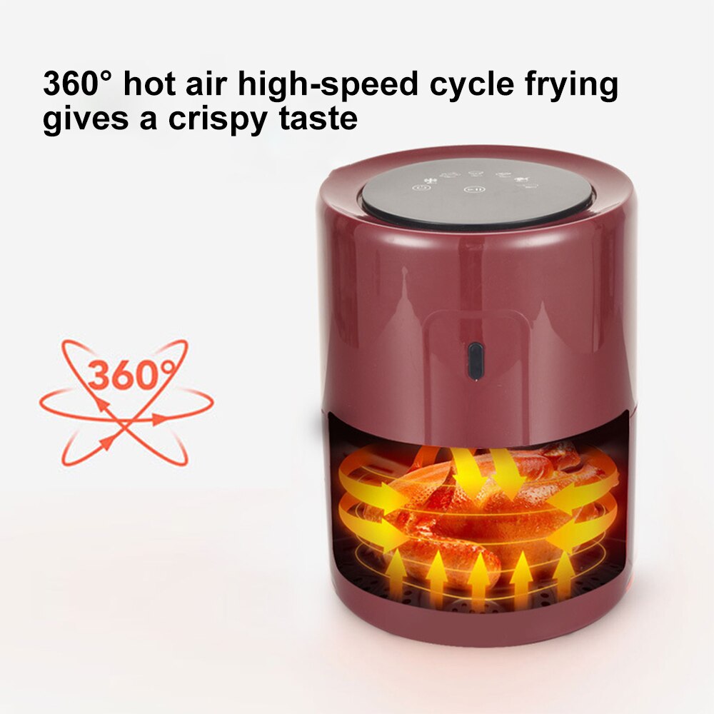 Air Fryer No Oil Home Intelligent 2.5L Large Capacity Multifunction Electric Deep Fryer Without Oil