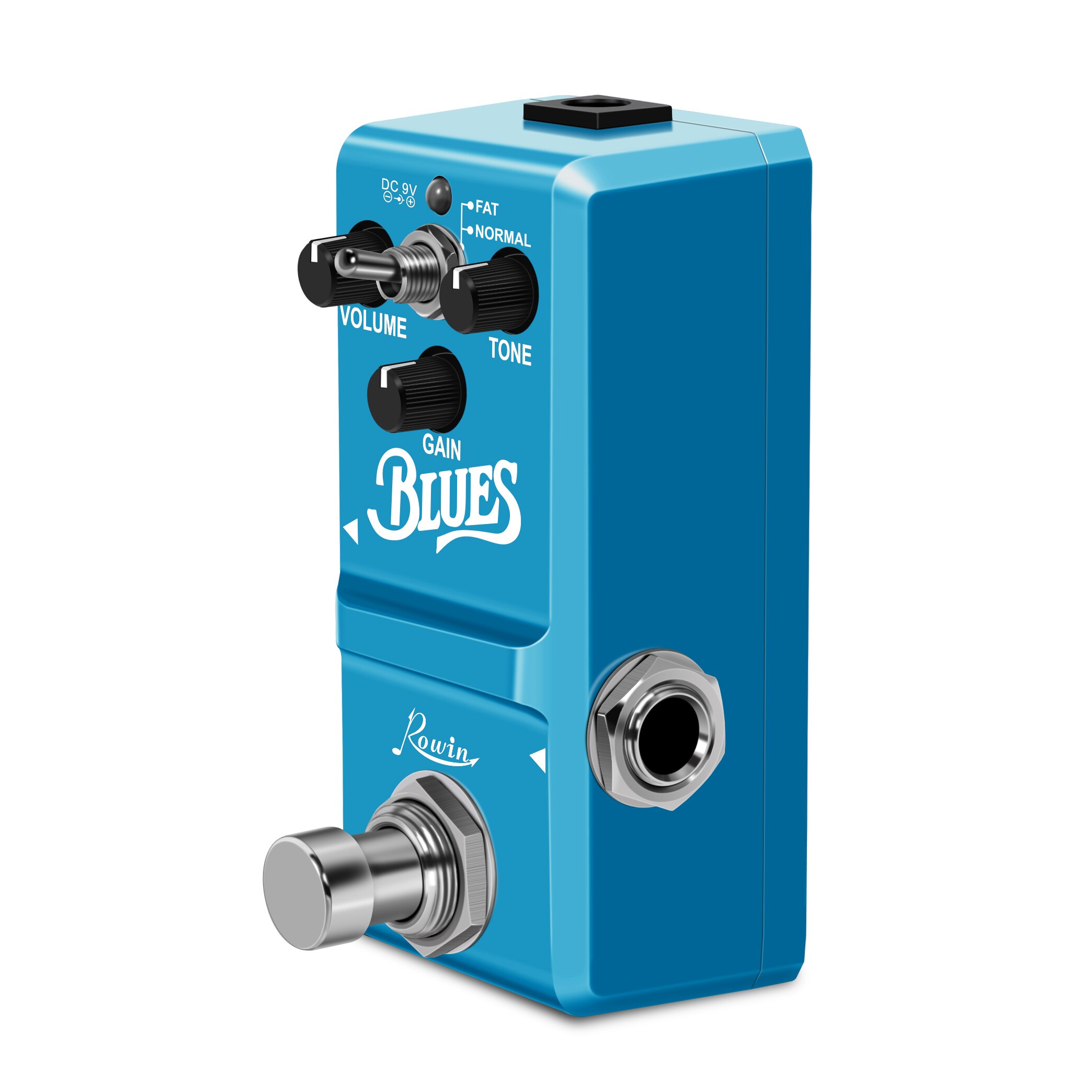 Rowin-Pedal de efectos para guitarra, Pedal de guitarra Overdrive, LN-321, Blue