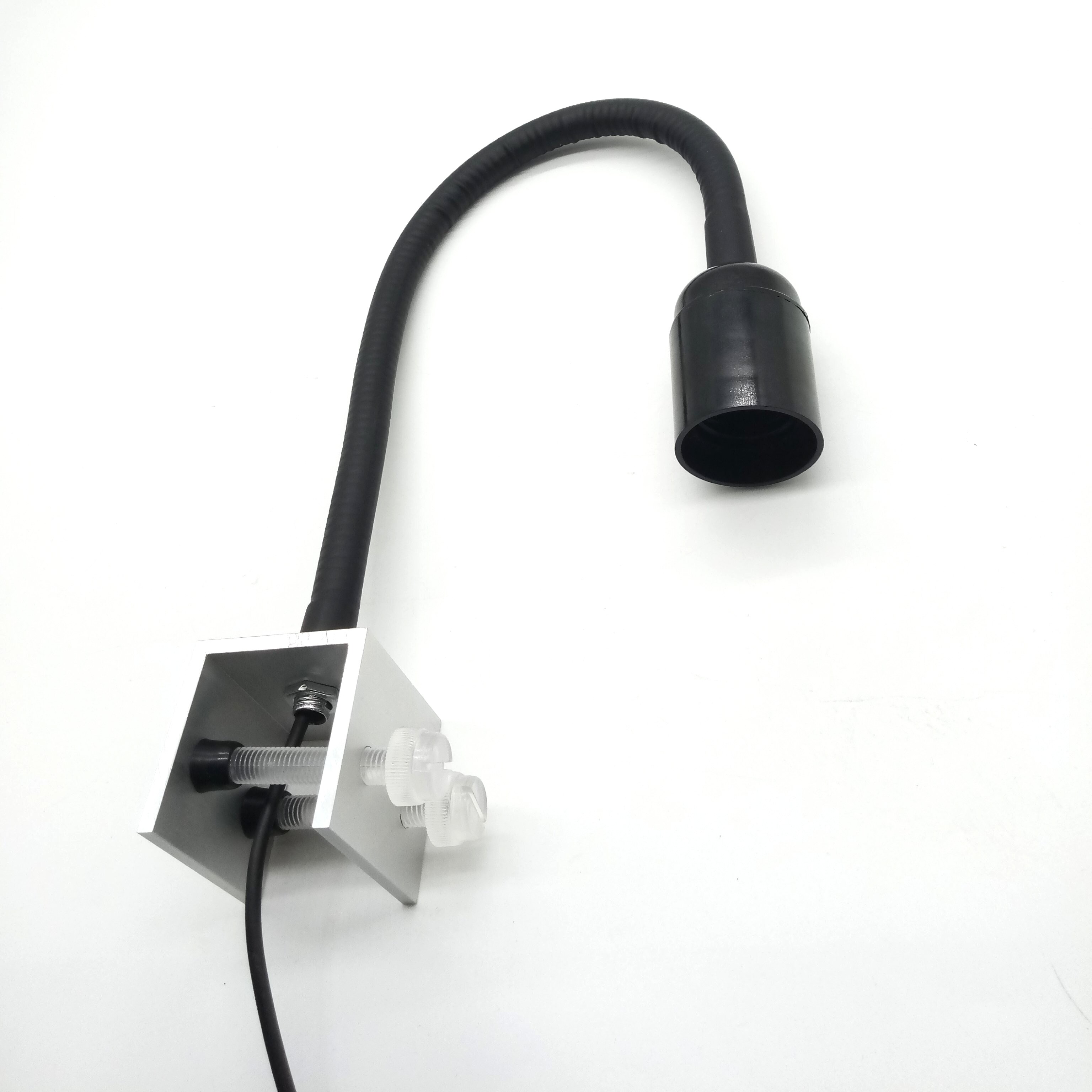 Lamp Clamp Max 30mm Gooseneck Clamp DIY E27 Lamp Holder Fish Tank Clip lamp base light fixtures