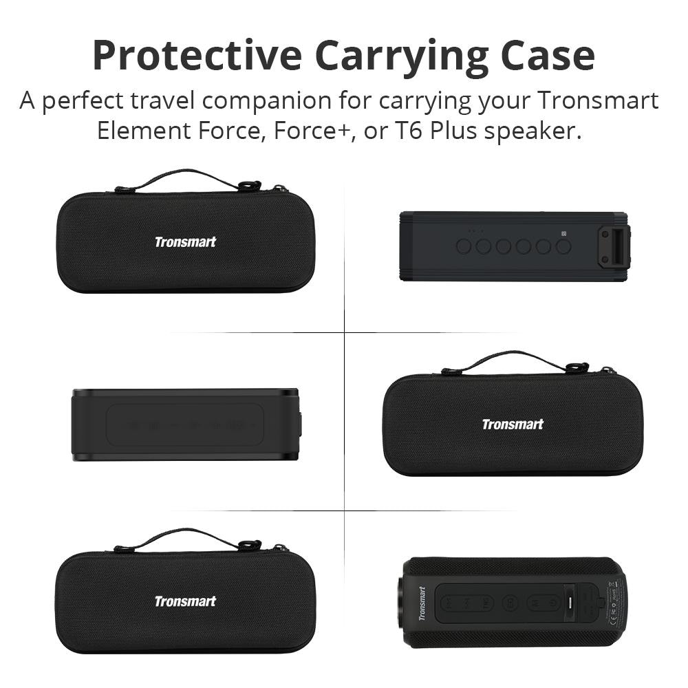 Original tronsmart força transportando caso portátil alto-falante bolsa de viagem capa para tronsmart força, força +, t6 plus alto falantes bluetooth