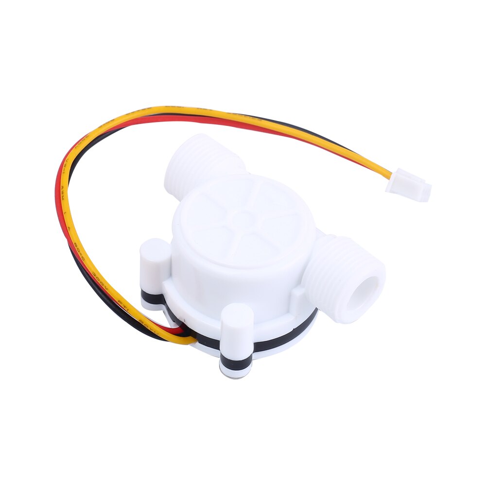 Dc 5v 12v 3/8 tommer  g3/8 vannstrøm hall sensor bryter flowmeter hall sensor forteller 0.8 mpa 10l/ min