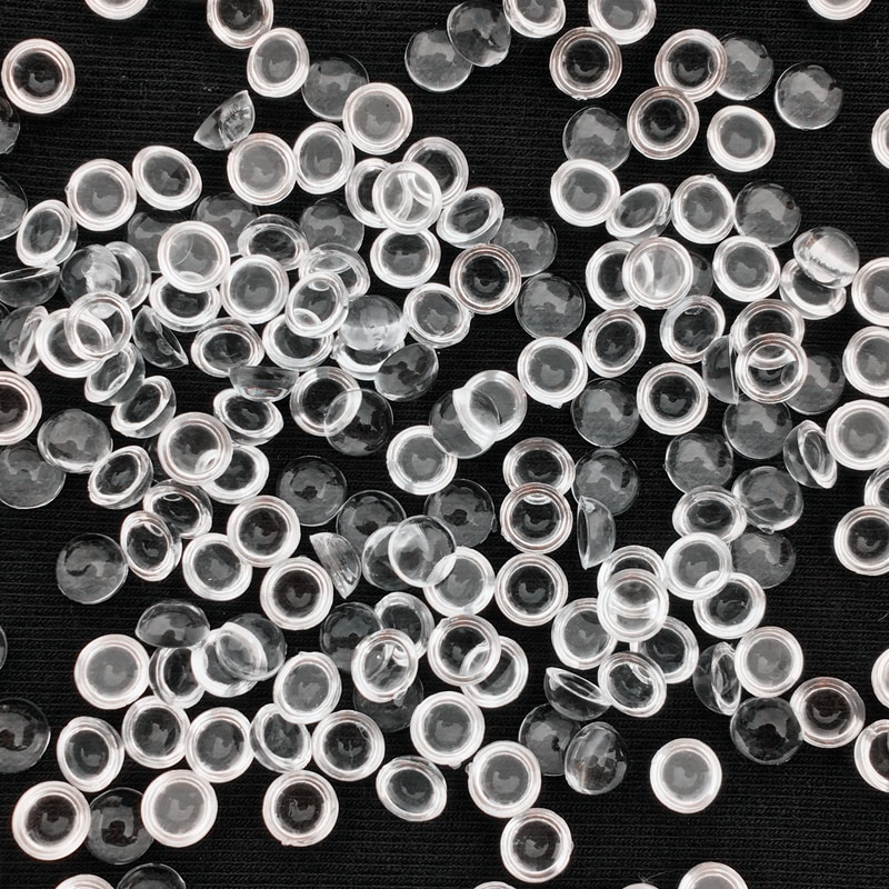 3mm/4mm/6mm/8mm diy vedhæng smykker tilbehør cabochon kupler runde vanddråber gennemsigtige halvkrystalperler uden lim