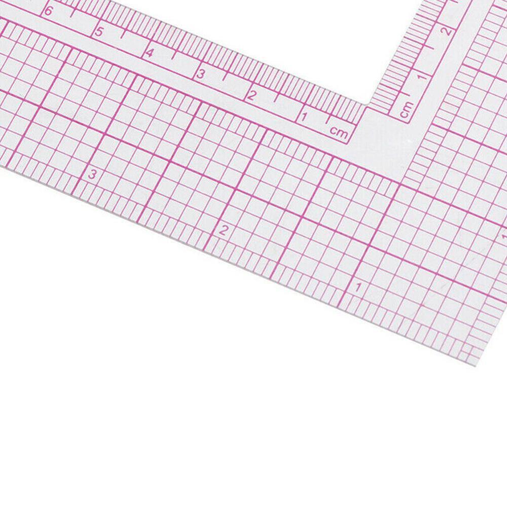 1pcs Plastic L-Square Shape Ruler French Curve Sewing Newest Sewing Craft Tailor DIY Tools Measure Craft ruler N8V0