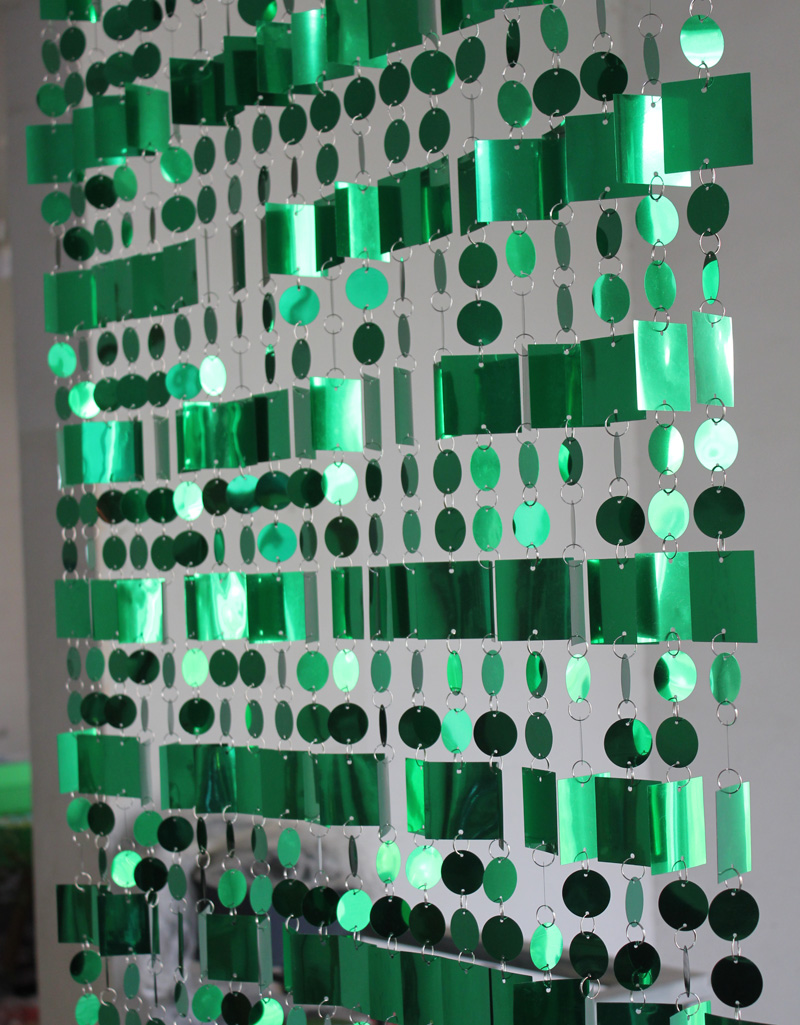 Spiegel Silber Platz Pailletten Vorhang DIY Innen wohnzimmer Partition Hängen ornamente Bühne Hintergrund Dekoration liefert: Grün