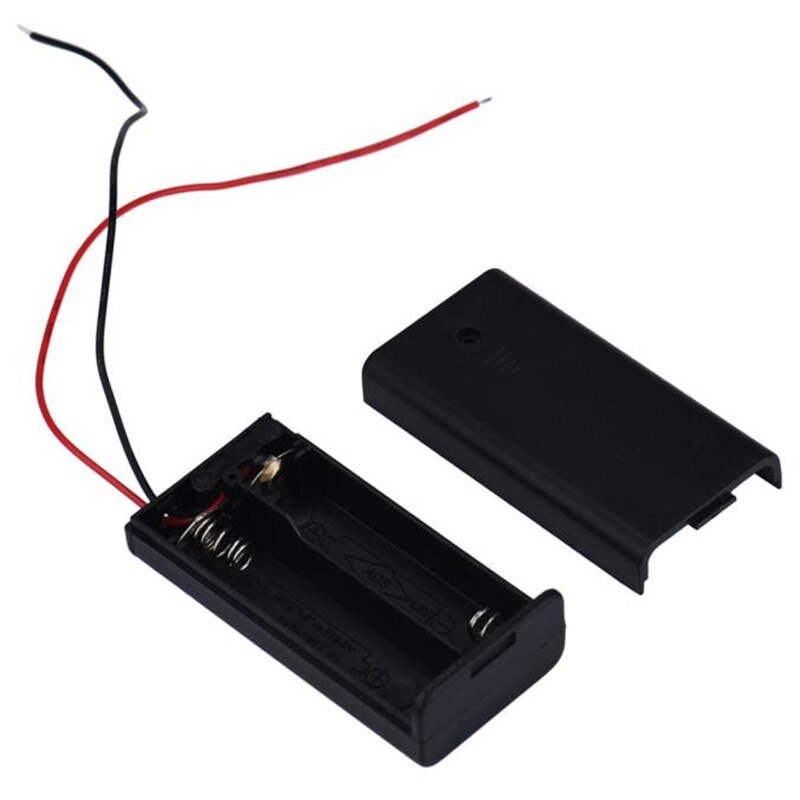 18650 Doos Diy Power Bank Batterij Houder Box Circuit 2 X Aa 3V Batterij Houder Connector Opslag Op/ uit Schakelaar Met Lood Draad