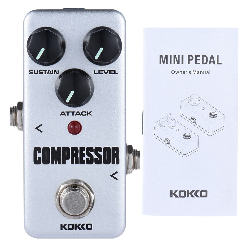 KOKKO FCP2 Electric Guitar Pedal Mini Compressor Fffects Pedal Portable Guitar Effect Pedal Guitar Accessories