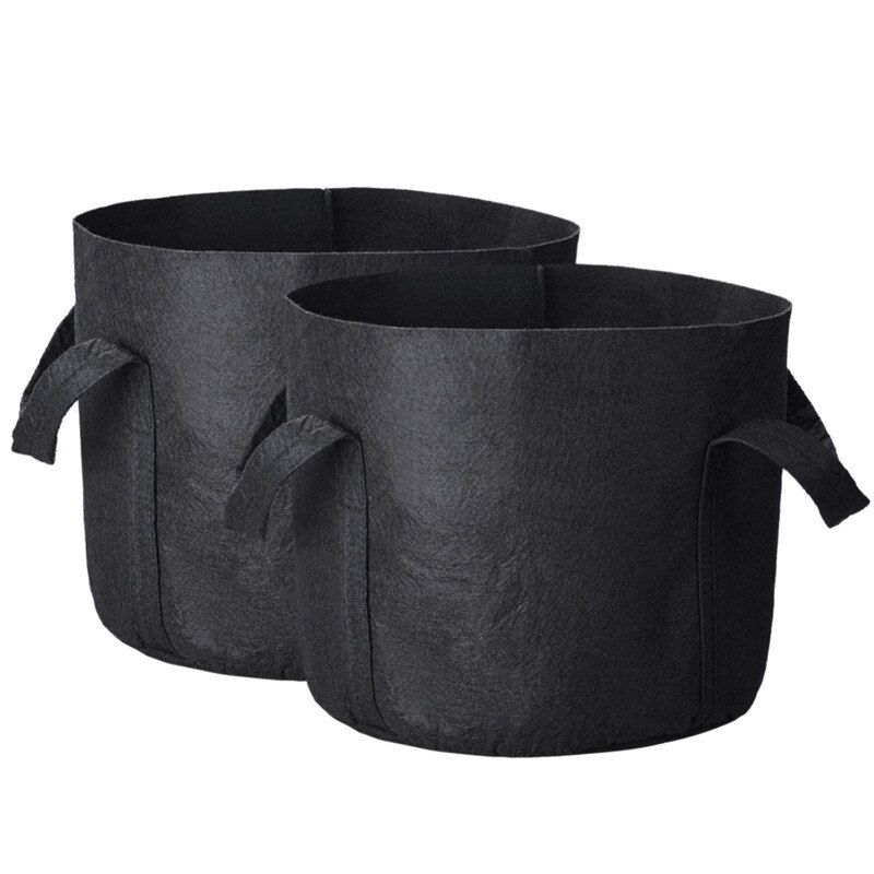 1/2/3Gallon Black Garden Plant Grow Bag Vegetable Flower Pot W/Handles Planter DIY Potato Garden Pot Plant Eco-Friendly Grow Bag