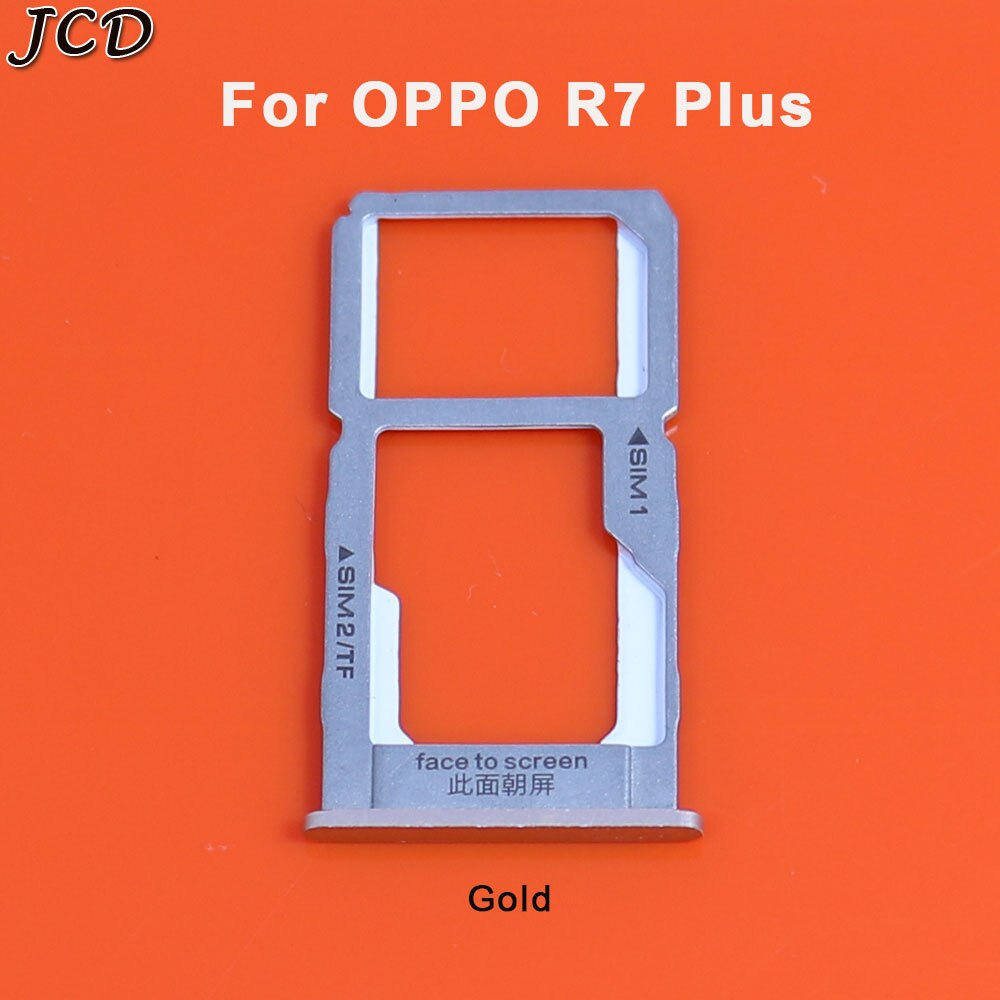 JCD SIM Card Tray Slot Holder Adapter for OPPO R7 Plus R7s R7Plus Replacement Repair Parts Phones Accessories: R7 Plus-Gold