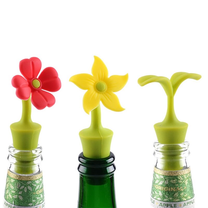 Obr silikone rødvin propper blomst vin kork prop prop transportabel lækagesikker forsegler champagne øl flaske låg bar værktøj