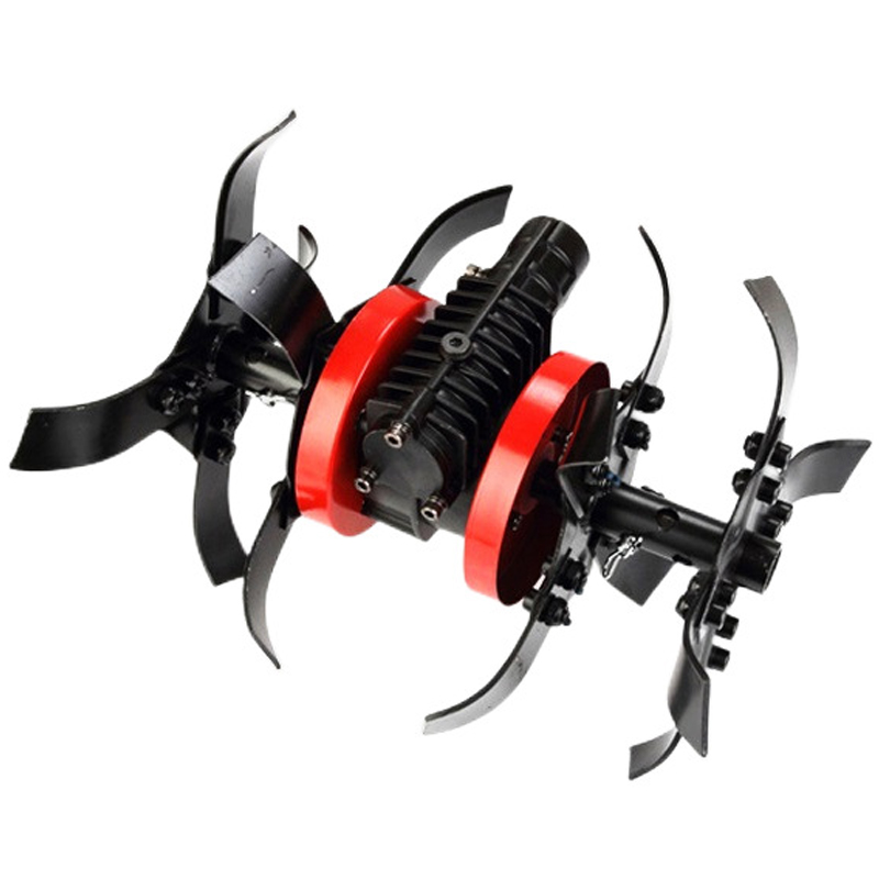 Garden Tool 26cm 28cm Brush Cutter Grass Wheel Head Soil Loosen Head Weeder Head Mini Tiller Parts Garden Tiller Cultivator