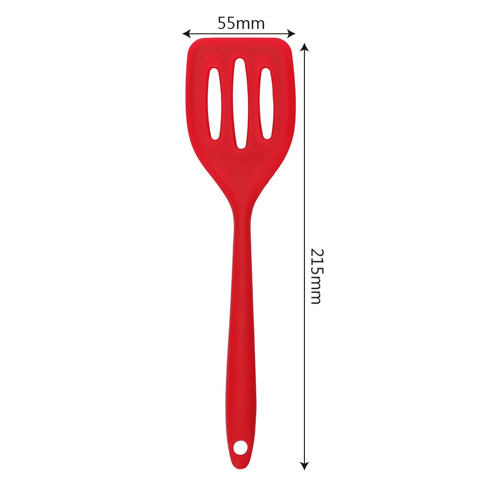 Ranurada Turner de silicona Turner pala para fritos huevo pescado sartén cuchara espátula de cocina utensilios de cocina