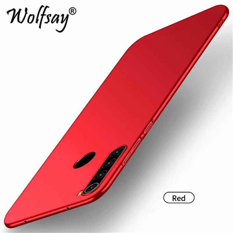 Wolfsay Für Abdeckung Xiaomi Redmi Hinweis 8T Fall Ultra Dünne PC Rüstung Hart Zurück Telefon Fall Für Xiaomi Redmi hinweis 8T Abdeckung Redmi Hinweis 8: Redmi Note 8 / Red