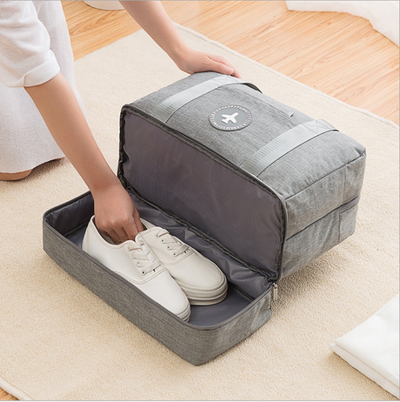 Saco Com Compartimento Para Sapatos de Viagem À Prova D' Água Saco Seco E Molhado Separação de Grande Capacidade