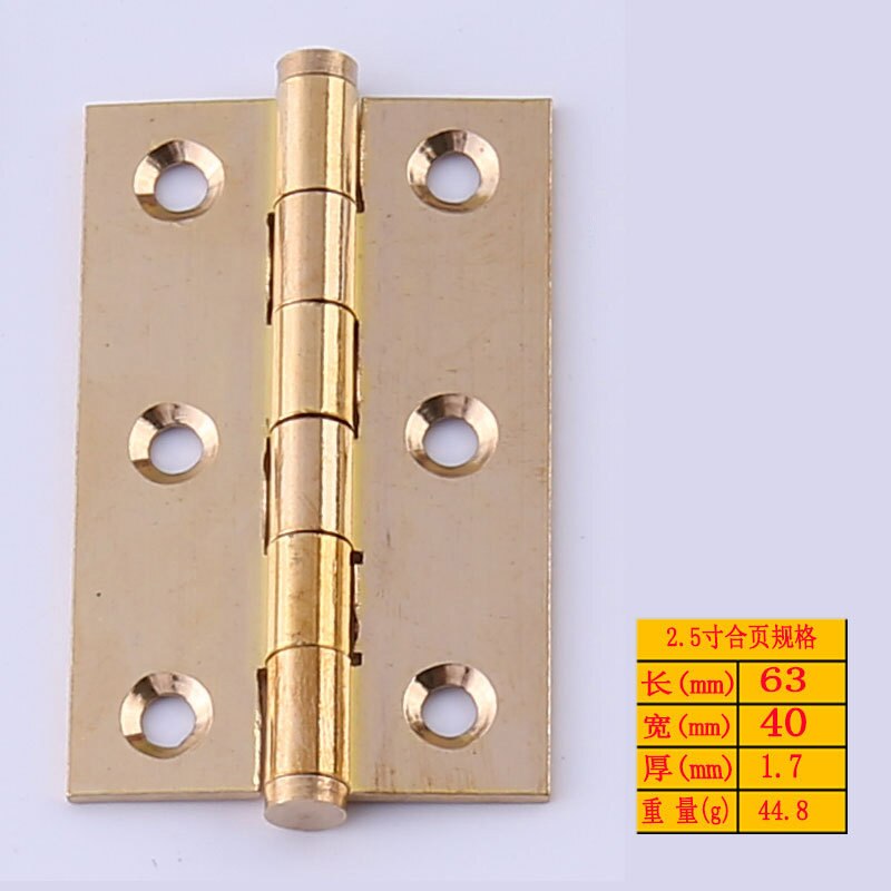 Kitchen Cabinet Door Hinges Furniture Accessories 4 Holes Gold Drawer Hinges for Jewelry Boxes Furniture Fittings: P-63