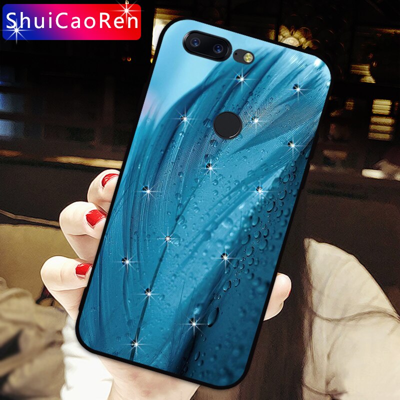 Luxury Silicone Cases For Oneplus 5 1+5 One plus 5 Glitter Diamond Shell Back Cover For Oneplus 5T 5 T Rhinestone Case