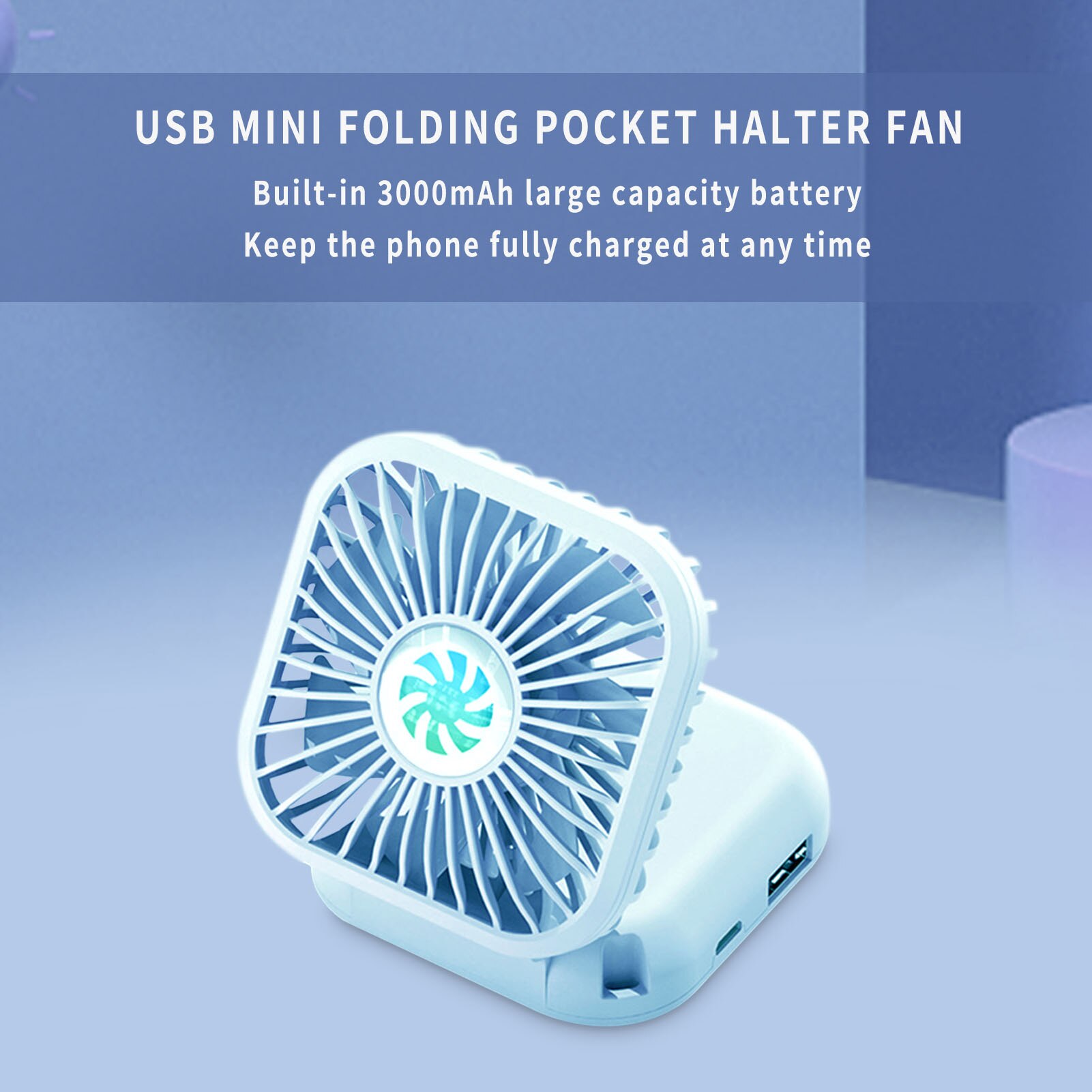Draagbare Desktop Fan Handheld Opknoping Hals Usb Mini Fan