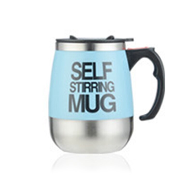 450Ml kubek samomieszający automatyczny kubek mieszający ze stali nierdzewnej robić kawy kubek mieszający kubek Dom gabinet kubek termiczny: lekki niebieski 450ml