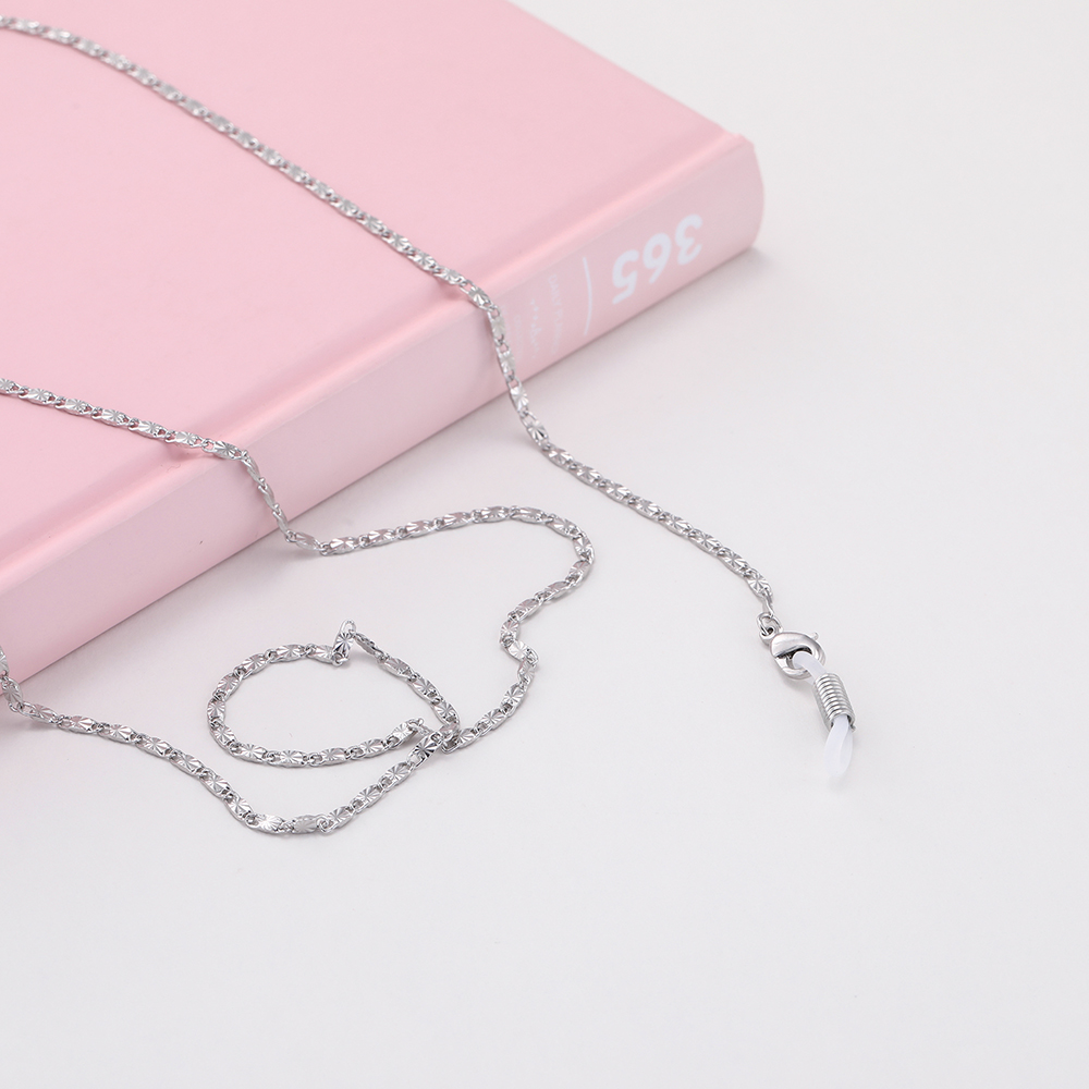 Dawapara lanyard til briller snor briller tilbehør metal prægning solbriller kæde hals snor stropholder rosa guld