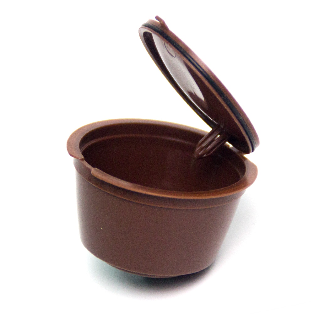 3 st återanvändbara nespresso kaffekapslar filterkopp för nescafe dolce gusto dripper påfyllningsbara kaffekapslar med skedborste