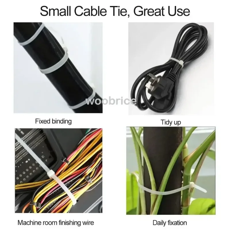 Collar de sujeción de plástico, brida para cables, sujeción para cables antiarañazos, Cable de sujeción, Velcro, autobloqueo, bridas para cables de nailon