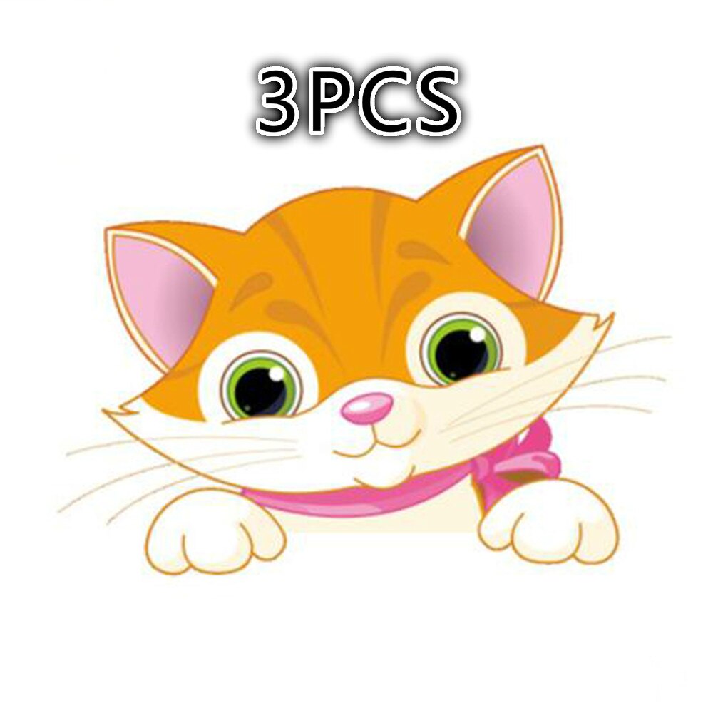 3pcs Cute Switch Stickers Cartoon Animals Elephant Cat Panda Giraffe Light Switch Sticker Decal Animal Mural Bedroom Home Decor: B