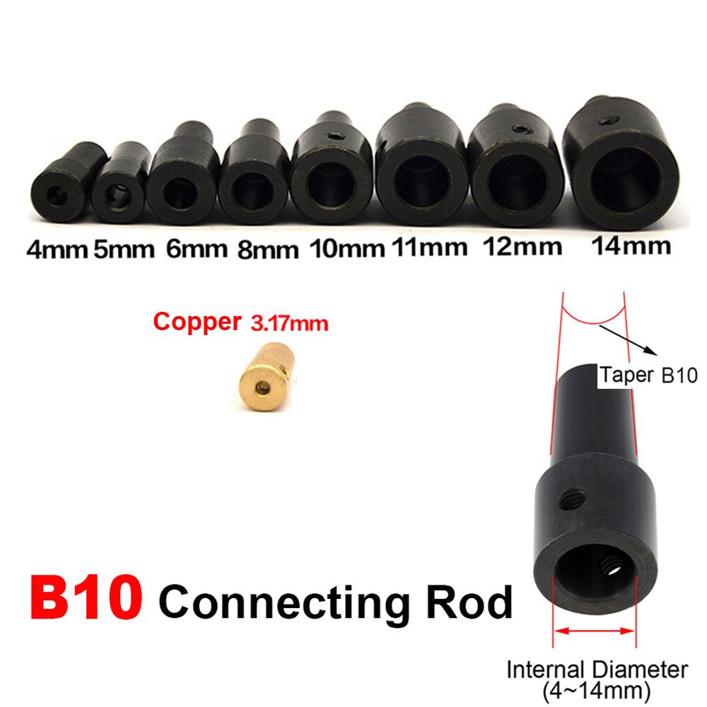 B12 B10 JTO Bohrfutter Pleuel Hülse Motor Welle Adapter Stahl Welle Kupplung Stecker 4mm/6mm/8mm/10mm/12mm/14mm