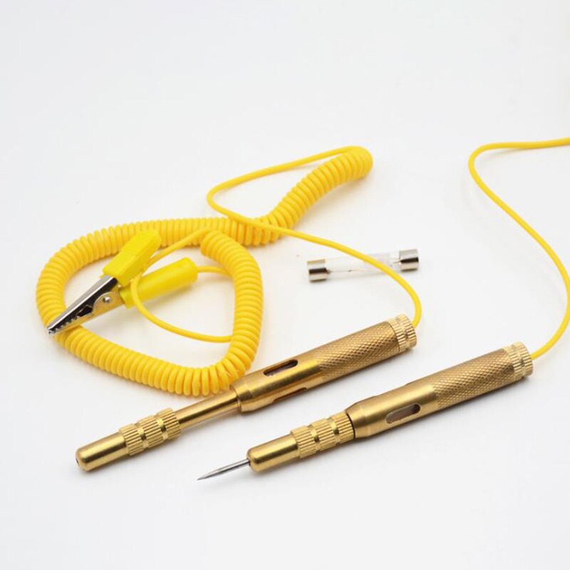 Probador eléctrico automotriz lámpara de luz de coche lápiz de Pluma de Prueba de Voltaje 6V 12V 24V para Auto camión motocicleta herramienta de prueba