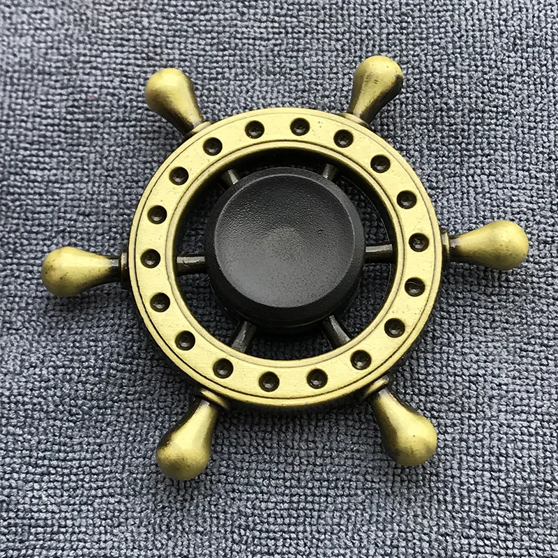 Bronze Farbe Metall Fidget Spinner R188 Stumm Lager Legierung Hand Spinner Stress Relief Dekompression Spielzeug für Kinder Erwachsene: Silber