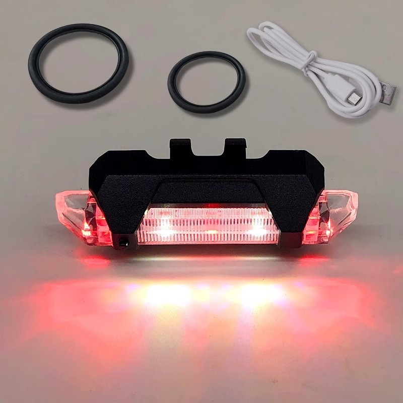 Fahrrad Licht USB LED Wiederaufladbare einstellen MTB Rennrad Vorne Hinten Scheinwerfer Lampe Taschenlampe Radfahren Licht Radfahren Zubehör: Licht Grau
