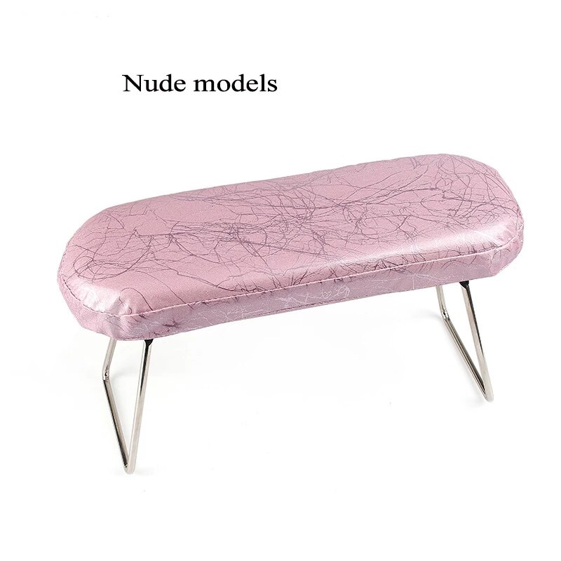 BQAN – Support de poignet en cuir imperméable pour Nail Art, Support de main, coussin de Table, outil de manucure et pédicure pour lampe à ongles: pink