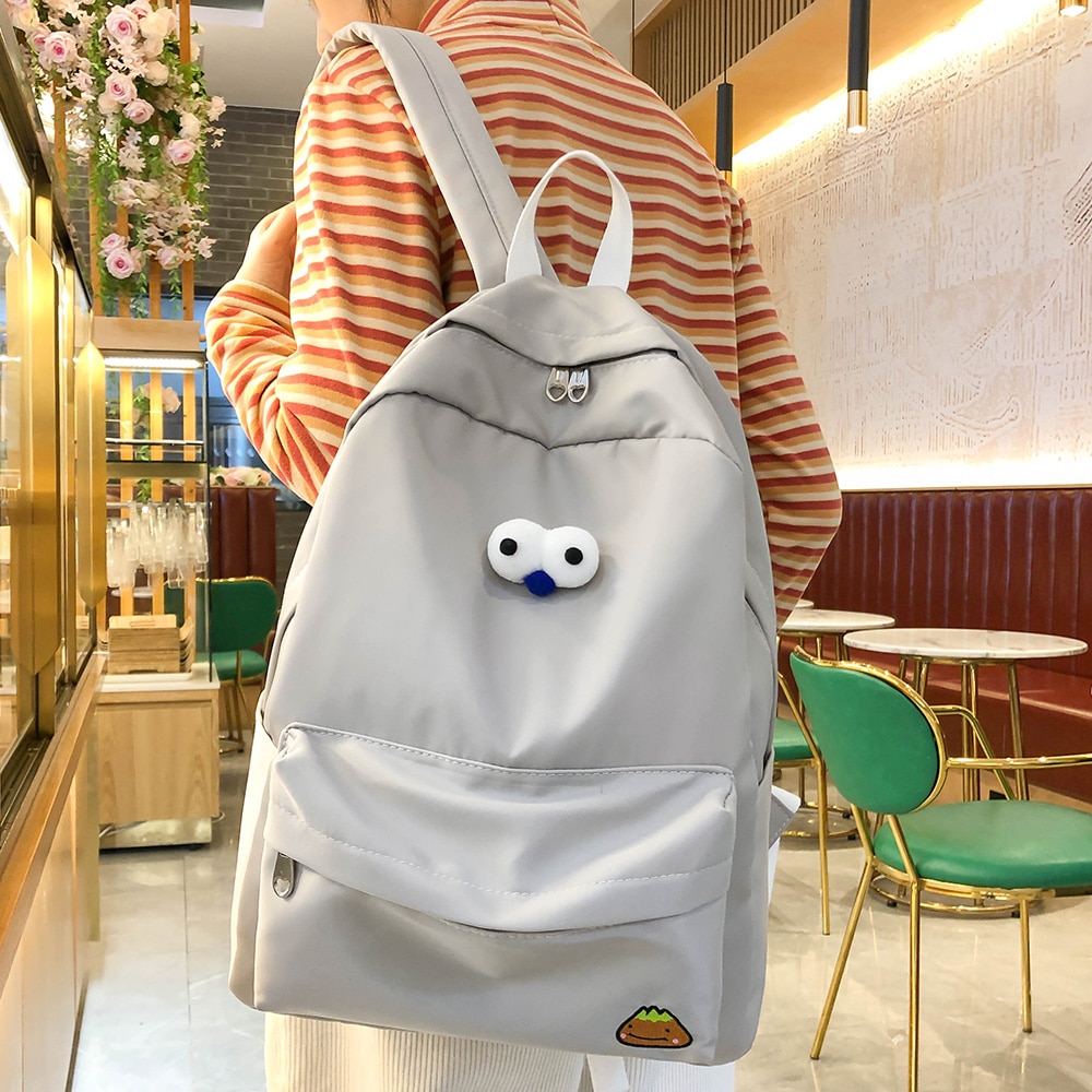 Women Cute Backpack Female Waterproof School Bag Girl Harajuku Nylon Kawaii Backpack Book Student Ladies Bags Luxury