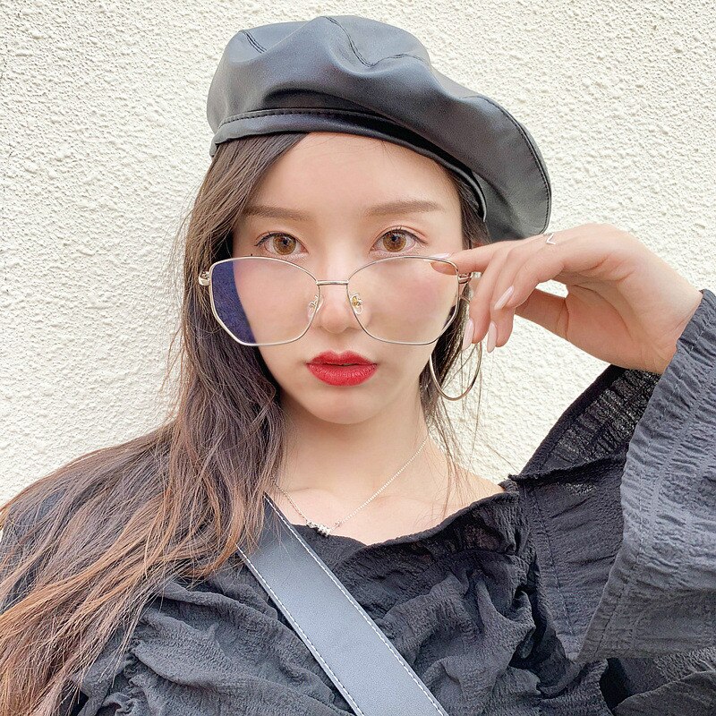 Pu leren baret dames casual winter baret pet hoed voor dames herfst retro muts petten schilderspet platte hoge hoed