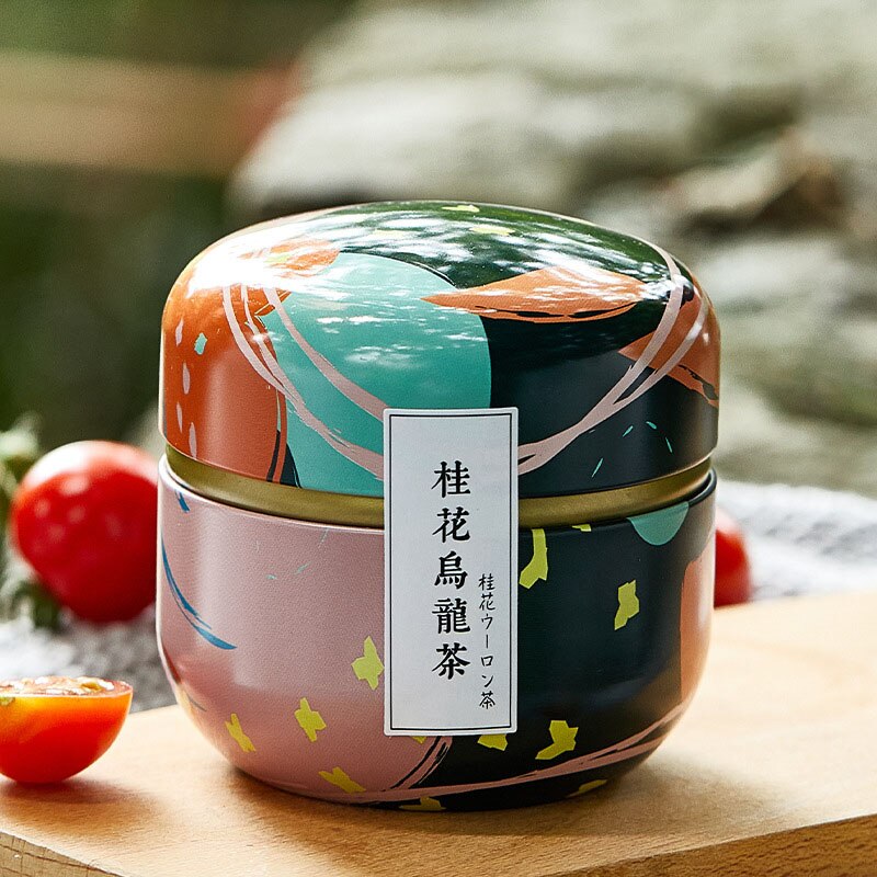 Mini Tea Caddy Tea box,Coffee Tins Food Storage Container Storage Box for Tea Coffee Herb Candy Chocolate Sugar Spices: Style 11