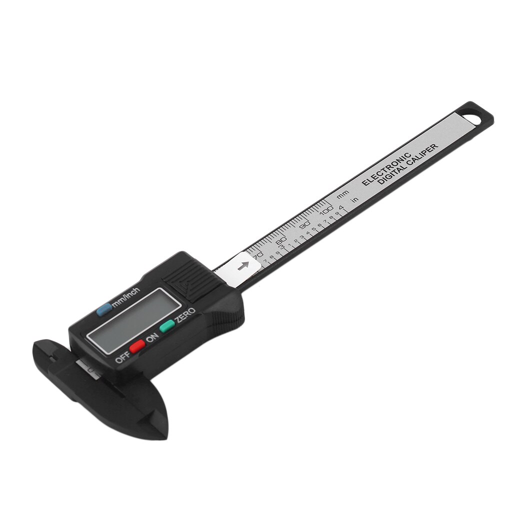 Mini calibrador Digital práctico, herramientas de medición de 0-100mm/0,2mm, compuesto de fibra de carbono MM y pulgadas