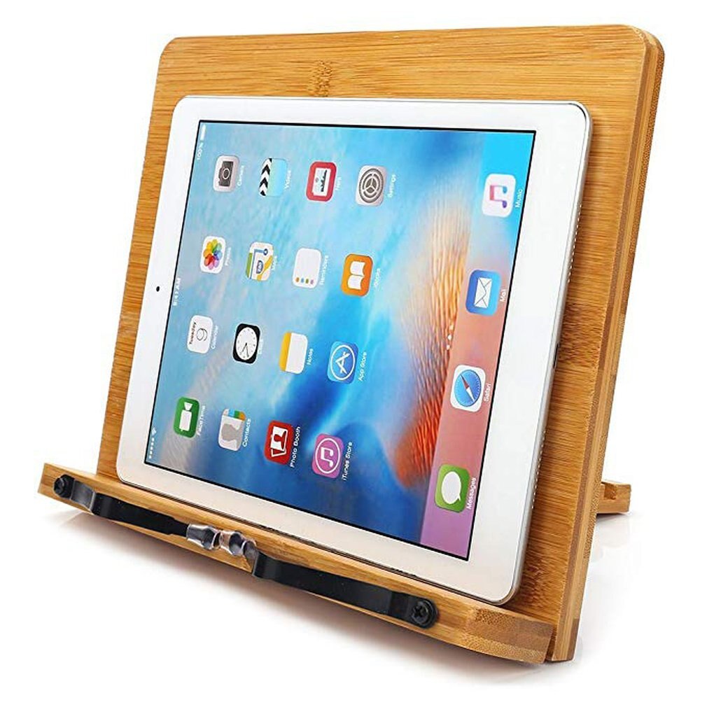 Lezen Houder Bamboe Boek Stand Verstelbare Boek Houder Lade Lezen Boord Lichtgewicht Bookstands Tablet Stands