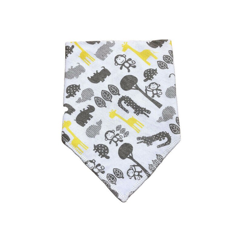 PUDCOCO Baby Feeding Head Scarf Towel Bib Boys Girls Cute Bandana Saliva Triangle Dribble Toddler Painting Drawing Pocket: 3
