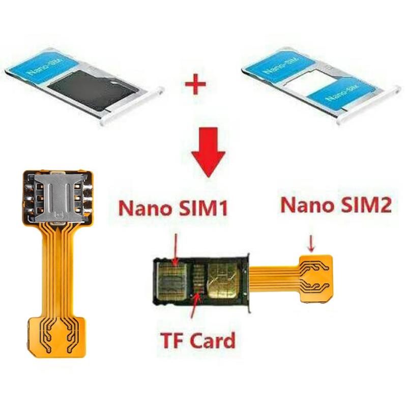 Double carte SIM hybride universelle TF pour Micro SD TF adaptateur d'extension 2 Mini Nano Micro téléphone Android pour Xiaomi