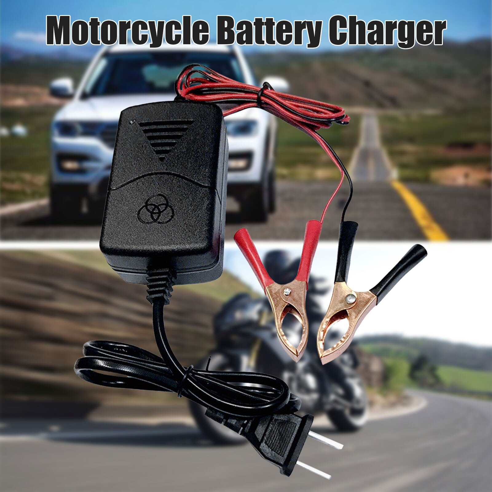 Motorcycle Battery Charger 12V Lead-acid Battery Adapter 12V Battery Charger With Floating Charge Function