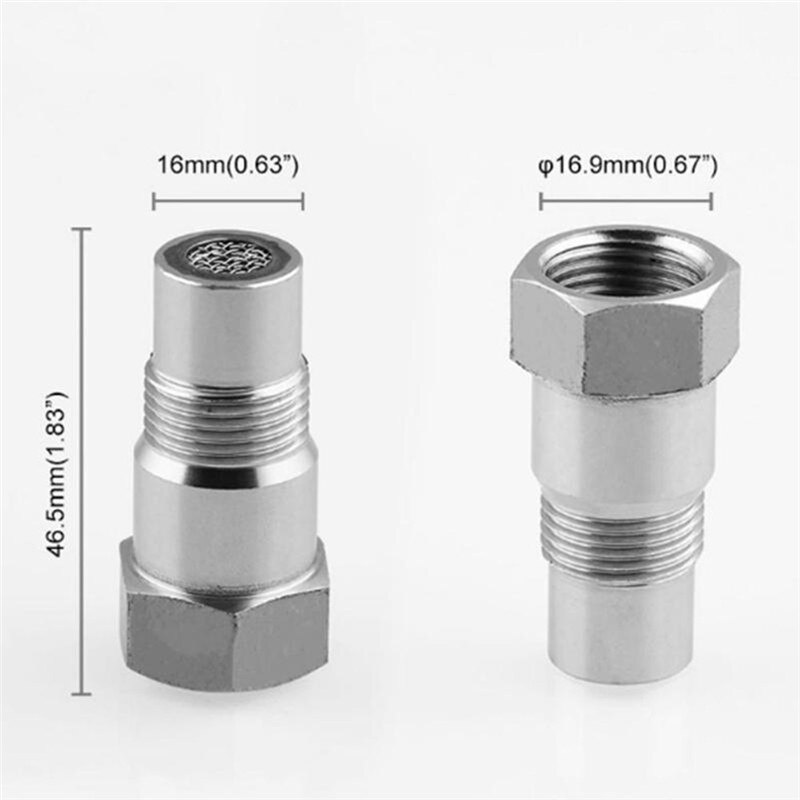 Universal Stainless Steel Oxygen Sensor Bung Adapter Extension Extender Spacer Exhaust Gas Catalyst Car Eliminator Nox Sensor