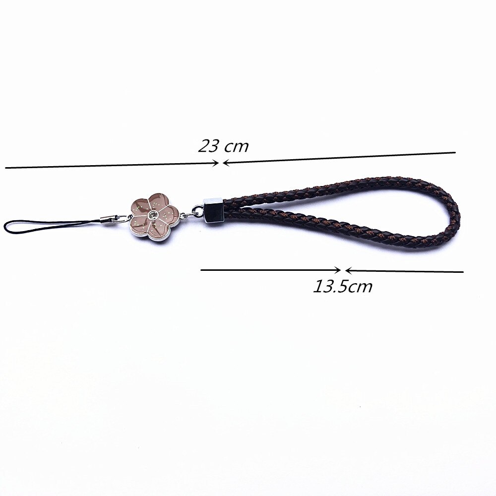 Courroie de poignet à main courte PU anti-dérapant sangles de téléphone portable pour iphone Samsung cordon téléphone main corde USB lanière Movil pour clés