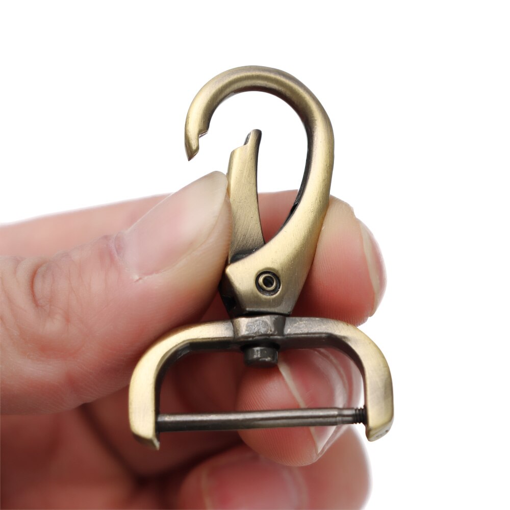 Borse in metallo fibbie per cinturini chiusura a moschettone collare moschettone moschettone borsa portachiavi fai da te accessori per parti Trigger girevole fibbia per cani