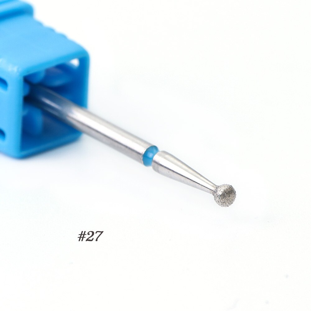 1pcs Nagel Boren Diamant Bal Hoofd Cuticle Cutter voor Manicure Nail Care Pro Elektrische Rotary Burr Molen Machine gereedschap BE23-30: 27