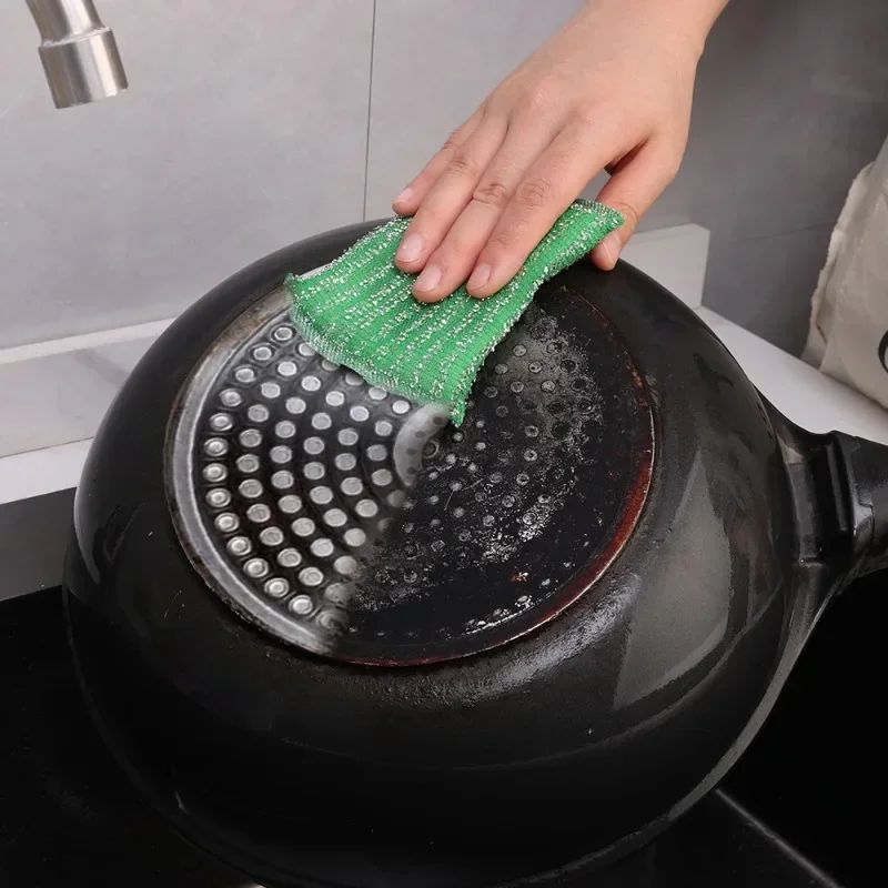 40/4 Stuks Keuken Spons Veeg Verdikte Herbruikbare Dubbele Side Rag Afwassen Pannen Schuursponsje Huishoudelijke Schoonmaakmiddelen Gadgets