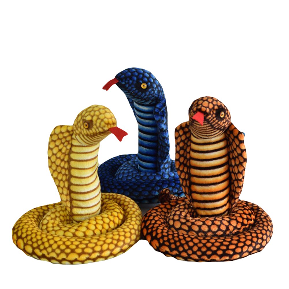 1Stck Simulation Plüsch Schlange Spielzeug Kobra Python Plüsch Parodie Spielzeug freundlicher Schlange Puppe Hause Dekoration Lustige