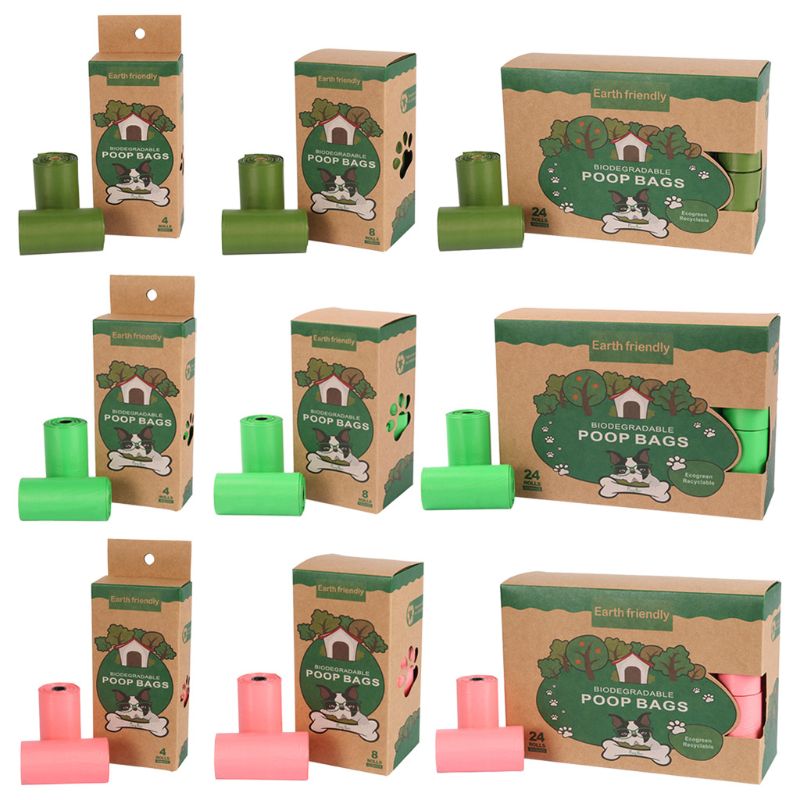 Biologisk nedbrytbare bæreposer kjæledyr valp hund avfallsposer lekkasjesikker kjøkken søppelpose  t5eb