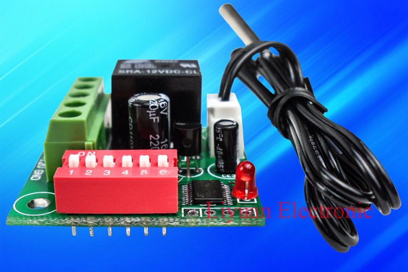 2pcs XH-W1701 Adjustable temperature control sensor / 12V high precision temperature controller / temperature switch